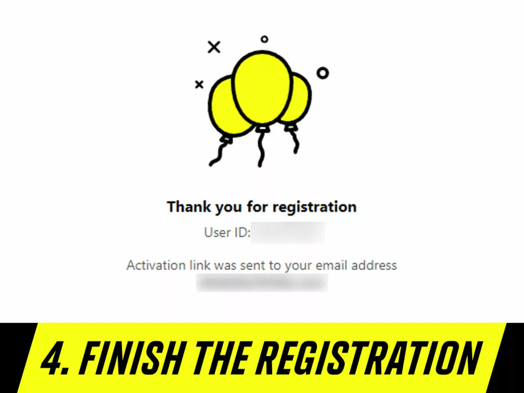 Finish the Registration